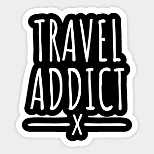 Travel addict Sticker